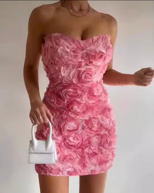 Rose Petal Midi Dress